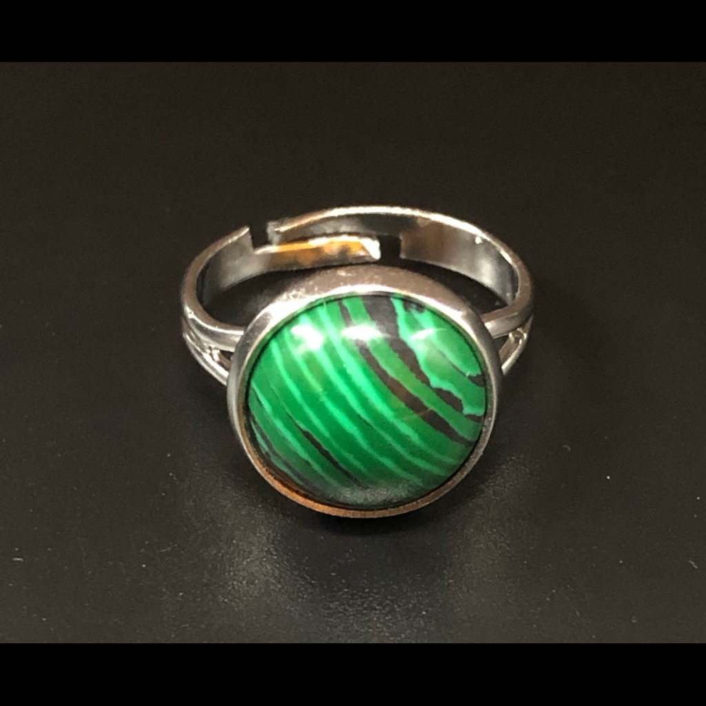 Malachite Silver Ring